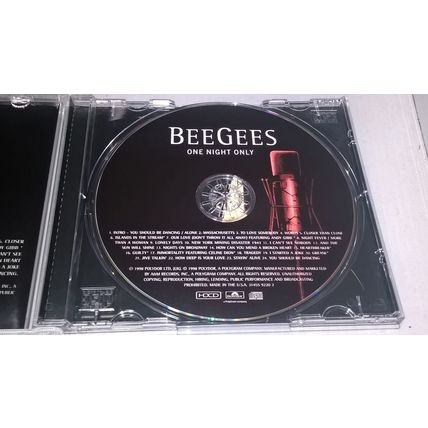 BEE GEES One Night Only 1998 Polydor [HDCD] CD Andy Gibb Celine Dion Live