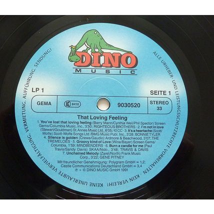 THAT LOVING FEELING – 28 TRACK STEREO DOUBLE VINYL LP FROM 1991 - GERMAN RELEASE