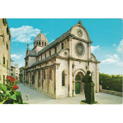 6x4 Continental size printed Cathedral Katedrala Šibenik Croatia Yugoslavia