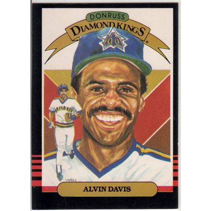 1985 Donruss baseball card 18 Alvin Davis Diamond King