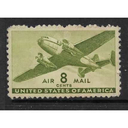 USA 1941 AIR MAIL PLANE 8c GREEN SG A902 M MINT#2