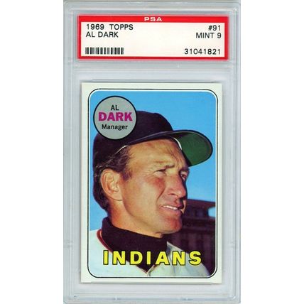 1969 Topps Al Dark #91 PSA 9 P1294