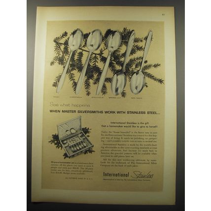 1955 International Stainless flatware Advertisement - See what happens