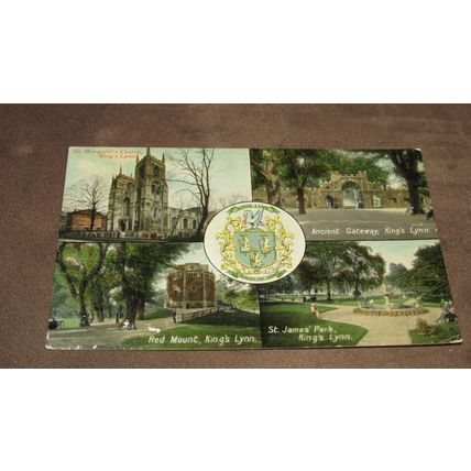 Early Valentine Series Postcard - Kings Lynn scenes / multi view - Norfolk