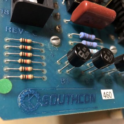 SOUTHCON DC12 DC DRIVE,15 HP,3-PHASE,460V,7904 (6)SKKT91/14D,DC12-2,J#7904 VN,BO