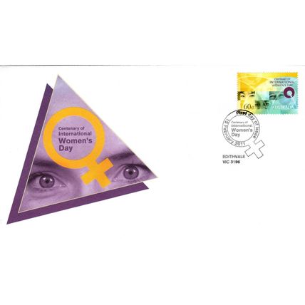 Australia 2011 Centenary of International Women's Day First Day Cover,