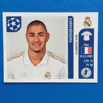 Panini UEFA Champions League 2011/12 Karim Benzema Real Madrid #224
