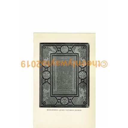 Book Binding, Queen Victoria's Journal, Book Illustration (Print), 1934