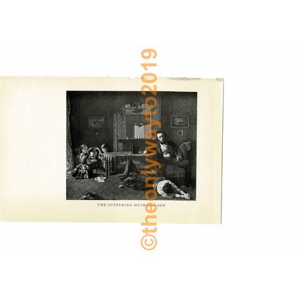 Suffering Husband, Egg, Book Illustration (Print), 1934