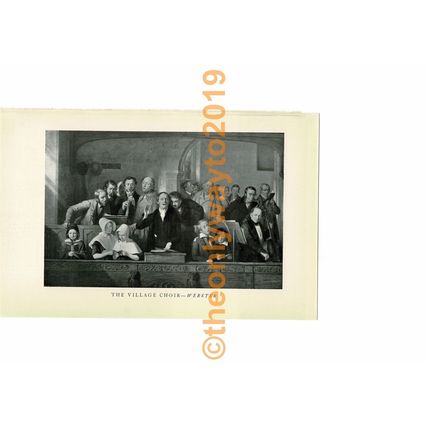 Village Choir, Webster, Book Illustration (Print), 1934
