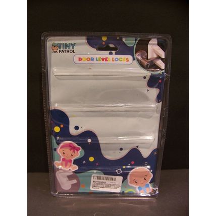 TINY PATROL DOOR SAFETY LEVER LOCK CHILD PROOF EASY INSTALL 6 PACK