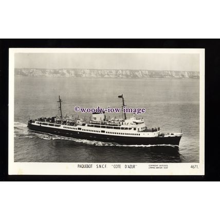 f1358 - French SNCF Ferry - Cote D'Azur - postcard