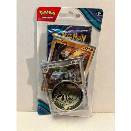 New Pokemon Steelix/Onix Twilight Masquerade Blister Pack + Coin