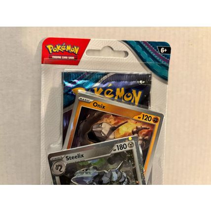 New Pokemon Steelix/Onix Twilight Masquerade Blister Pack + Coin