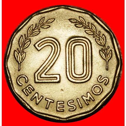 Ⰶ CHILE (1976-1981): URUGUAY ★ 20 CENTESIMOS 1976 FORTRESS!★LOW START★NO RESERVE