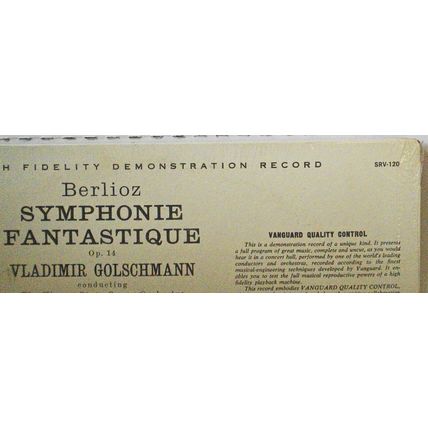 SEALED Berlioz: Symphonie Fantastique Op 14 Golschmann Vienna State SRV-120 LP