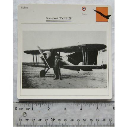 Nieuport Type 28 - France - Fighter - Collectors Club Card