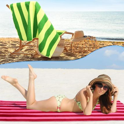 Redbaker 16 Packs 72 X 36 Inches Oversized Beach Towel Bulk Extra Large Pool Tow