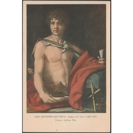 Andrea del Sarto - San Giovanni Battista, c.1920 - Hoesch Cartolina