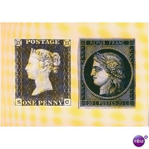 GB Postcard 1986 - Penny Black & 20c Ceres Black