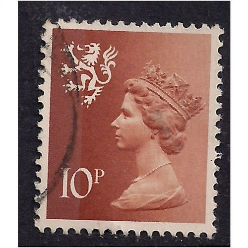 Scotland GB 1976 10p Orange Brown Machin SG S29.(B815 )