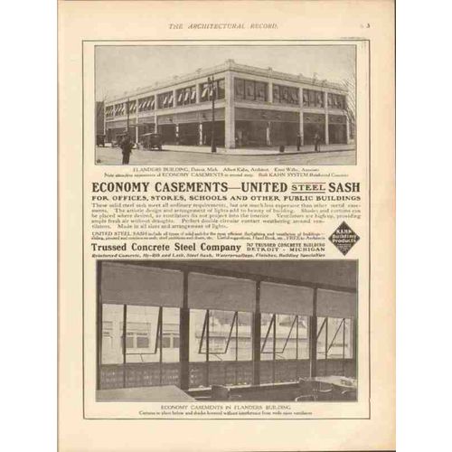 trussed concrete steel company 1913 flanders bdg detroit mi vintage ad