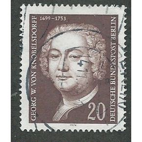 BERLIN - 1974 40pf 'VON KNOBBELSDORFF' FINE USED (EBID42-333)