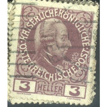 Austria 1908 - SG191B - 3h purple - Joseph 11 - used