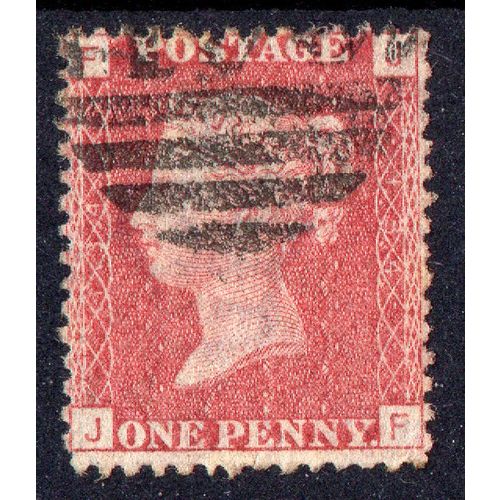 Sg43 1d Rose-Red plate 134 fine used J - F (pr7)