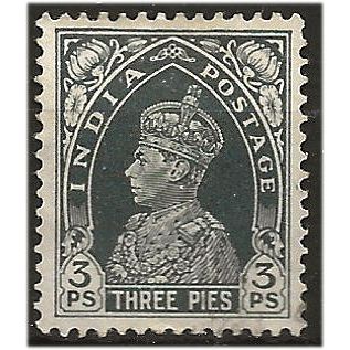 India 1937 SG247 3p Slate Mounted Mint ... ..