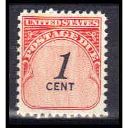J89 1c Postage Due Fine MNH Dry Gum KA0190