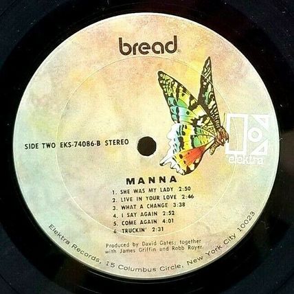 Bread ‎– Manna - Vinyl Record LP Album (P7)