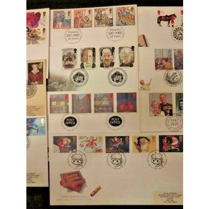 1997 A YEAR GROUP OF TEN COMMEMORATIVE F.D.I. POSTMARKED COVERS. (A) #01246