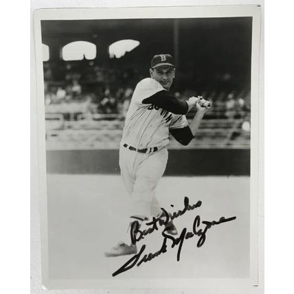 Frank Malzone (d. 2015) Signed Autographed Vintage 8x10 Photo Boston Red Sox