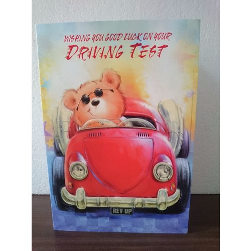 Wishing you good luck on your driving test