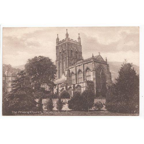 The Priory Church Malvern Worcestershire Postcard 37