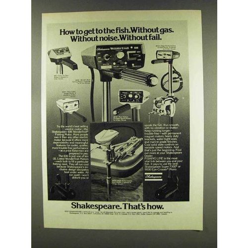 1977 Shakespeare 606 WonderTroll Fishing Motor Ad
