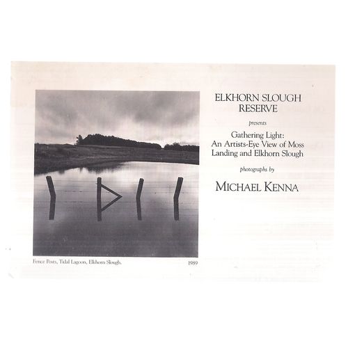 ELKHORN SLOUGH RESERVE, WATSONVILLE, CALIFORNIA unused postcard Michael Kenna p