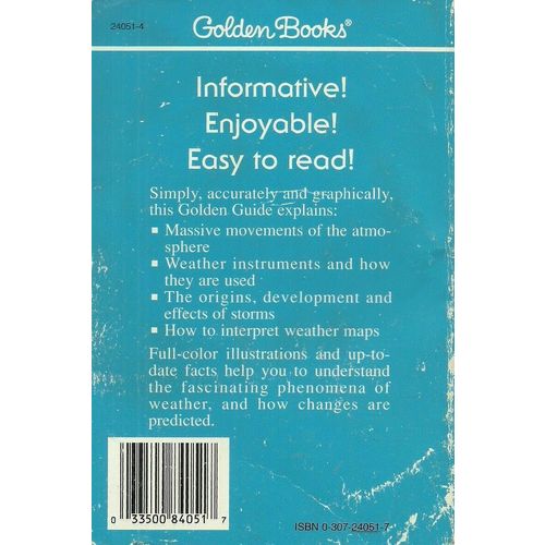 Weather by Lehr, Burnett, and Zim ( Golden Guide | Fourth Printing | 1987)