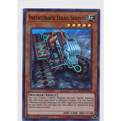 YuGiOh The Infinity Chasers INCH-EN004 Infinitrack Drag Shovel 1st Edition