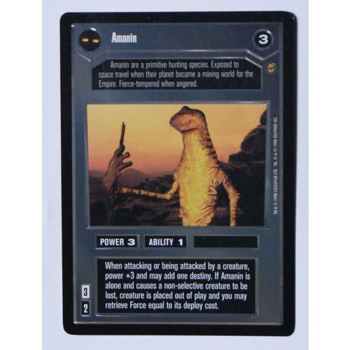 Star Wars CCG: Jabba's Palace Limited # Amanin (A) 1998 dark decipher