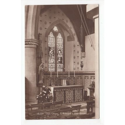 The Lady Chapel St Edmunds Church Hunstanton Postcard Norfolk