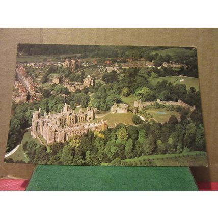 Aerial view, ARUNDEL CASTLE, SUSSEX. unused postcard Colourmaster =