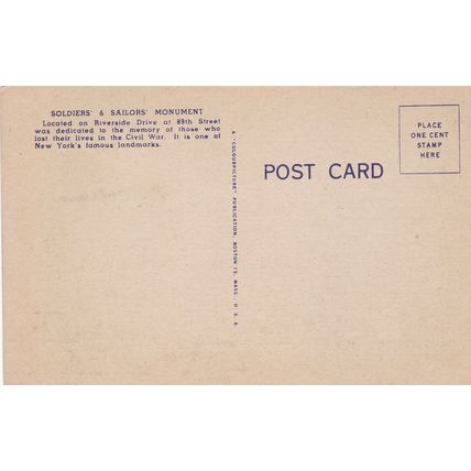 New York City - Lot of 7 - Linen Era Postcards - Statue of Liberty, Church, Art