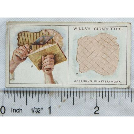 1927 Wills Household Hints 35 Repairing Plaster-work