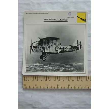 Blackburn - GB - Reconnaissance & Observation - Collectors Club Card