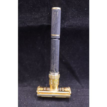 Vintage 1960’s Gillette Black & Gold Adjustable 1-9 Safety Razor 04