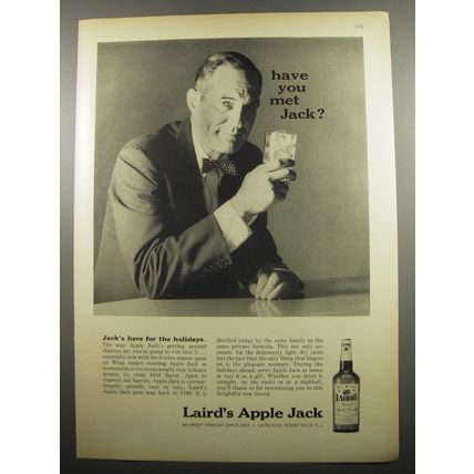 1955 Laird's Apple Jack Ad - Have you met Jack?