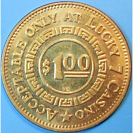 Lucky 7. $1 Casino Token. Smith River, CA. P73.