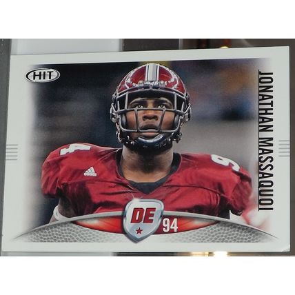 2012 SAGE Hit JONATHAN MASSAQUOI (Troy/Atlanta Falcons) Rookie card #94